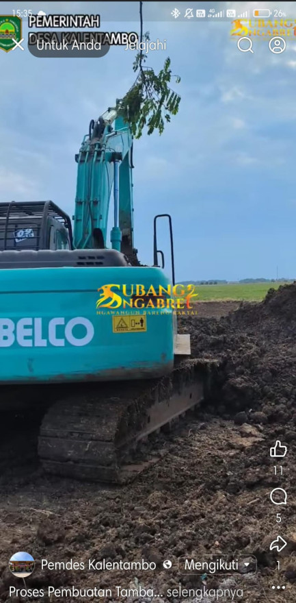 Meningkatkan Pertanian, Pemdes Kalentambo Bangun Bendungan